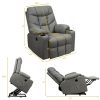 CostwayElectric Power Lift Recliner Massage Sofa-Light Gray Sale Coupon