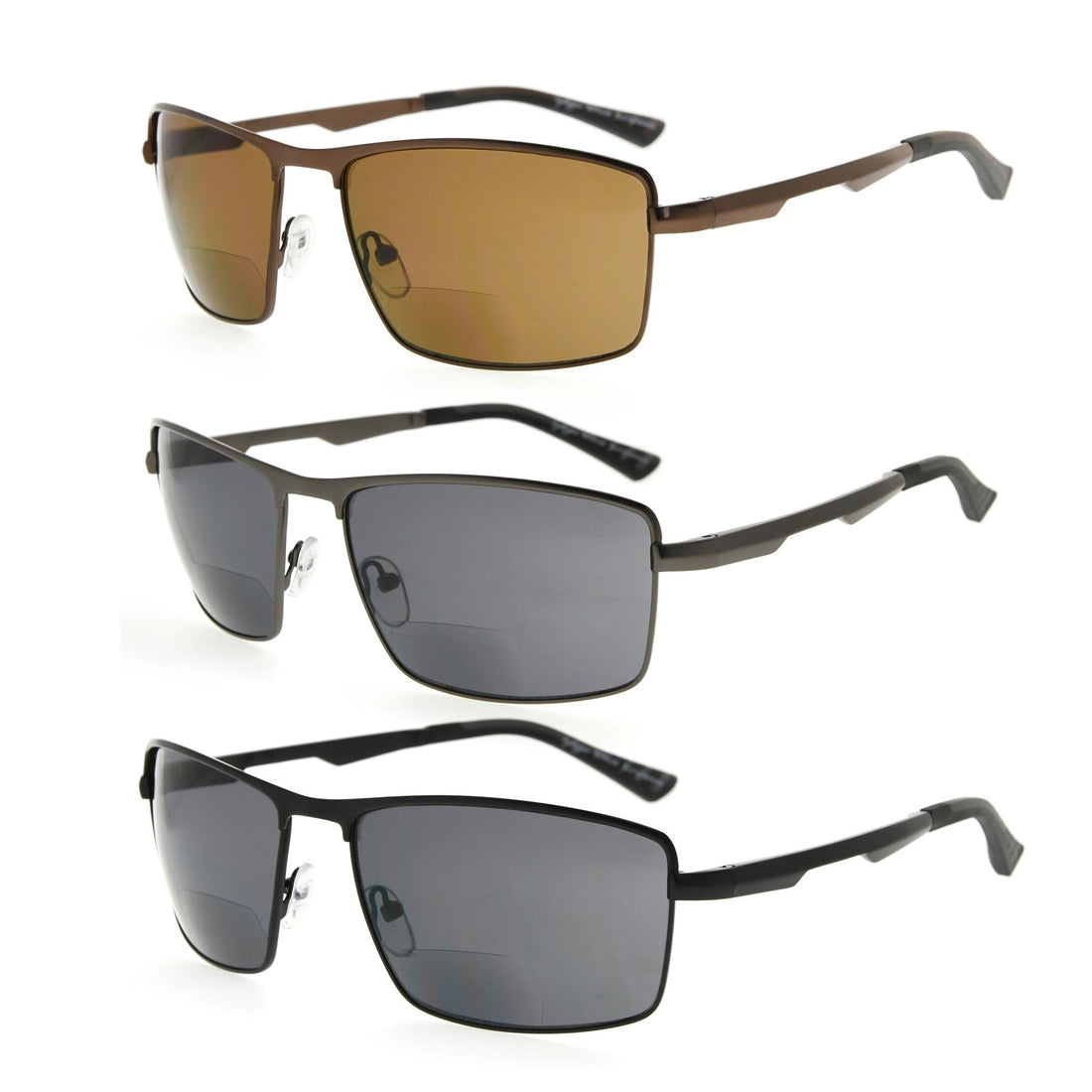 Eyekeeper 3 Pack Bifocal Sunglasses Readers Men SG802 Sale Coupon