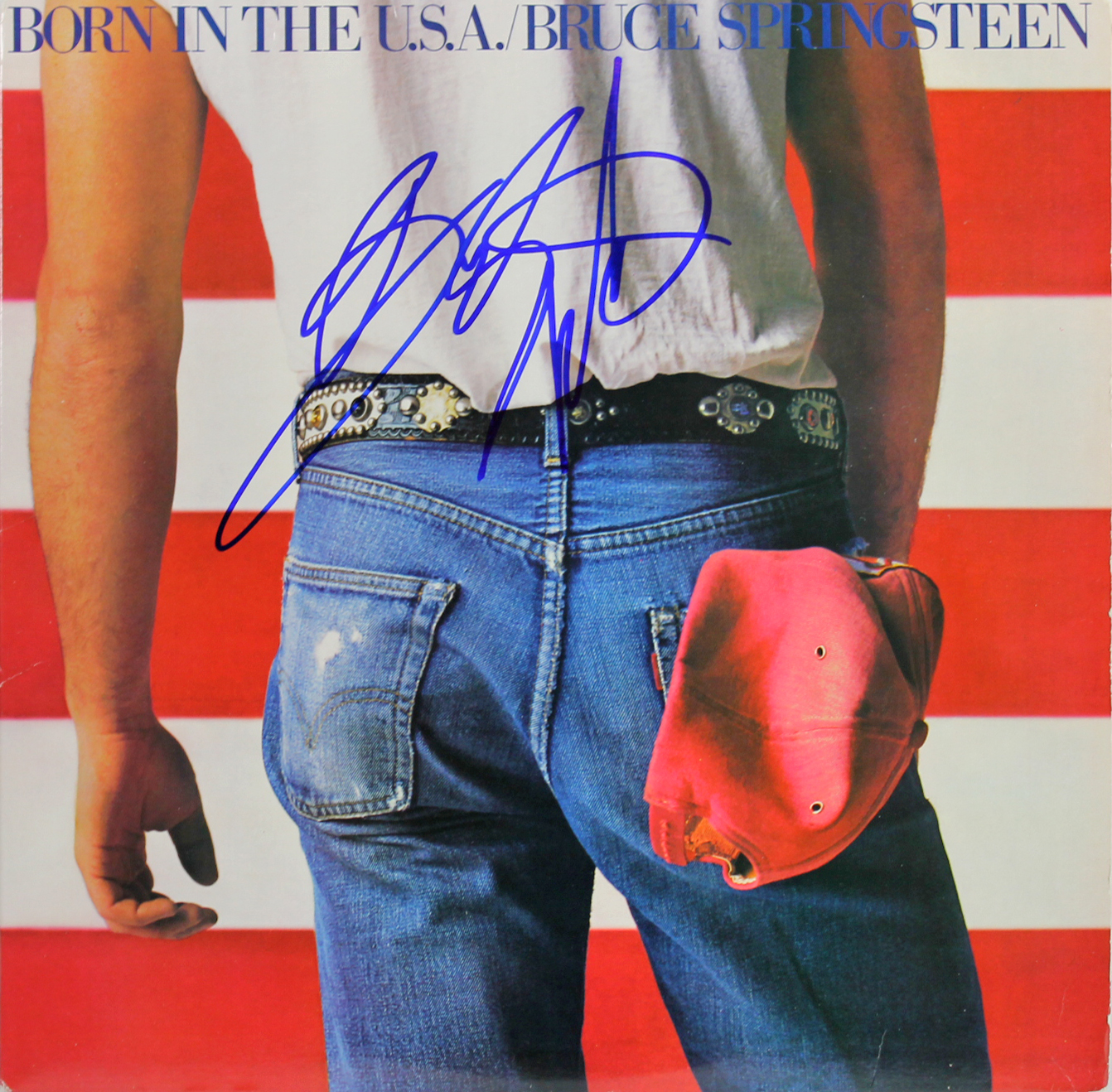 Bruce Springsteen Born In The USA Signed Album Cover W/ Vinyl Graded 10! BAS Sale Coupon