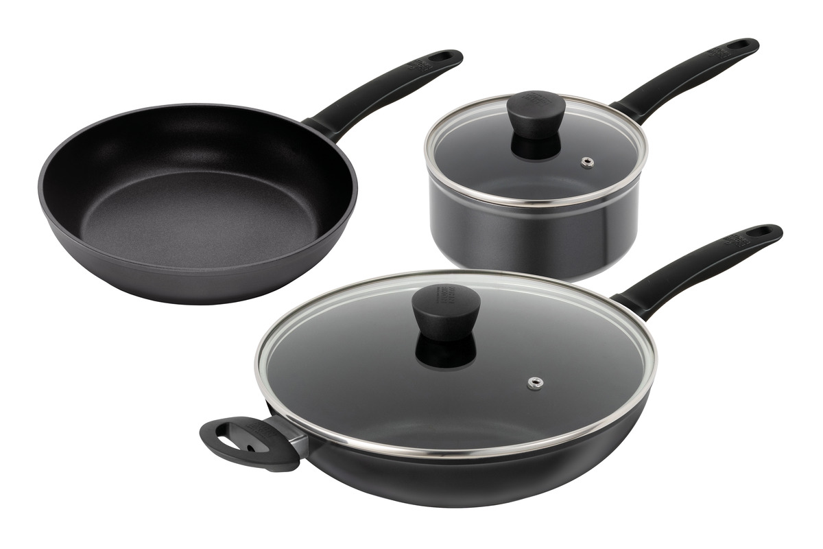 Kuhn Rikon Easy Induction 5pc Set (Frying pan 20 / Saucepan with lid 16 / Sauté pan with lid 28cm) Sale Coupon