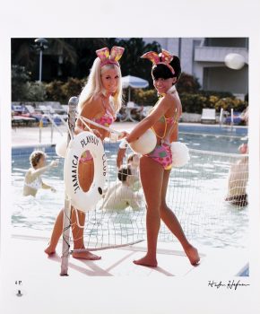 Hugh Hefner Authentic Signed 16.5×20 Playboy Artist Print Photo BAS #A02016 Sale Coupon