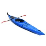 CostwaySingle Sit-in Kayak Fishing Kayak Boat With Paddle and Detachable Rudder-Blue Sale Coupon