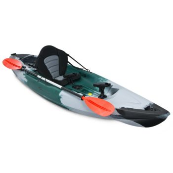 CostwaySit-on-Top Fishing Kayak Boat With Fishing Rod Holders and Paddle-Gray Sale Coupon