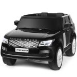 Costway24V 2-Seater Licensed Land Rover Kids Ride On Car with 4WD Remote Control-Black Sale Coupon