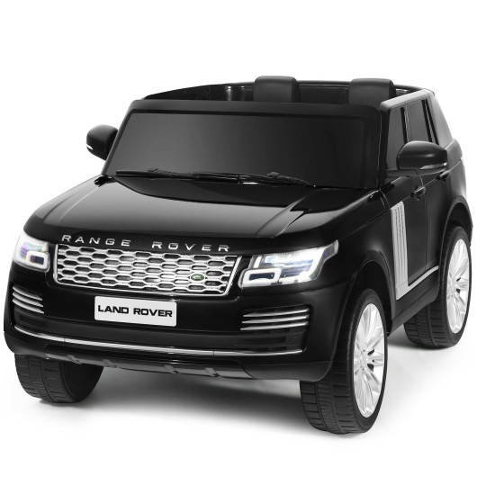 Costway24V 2-Seater Licensed Land Rover Kids Ride On Car with 4WD Remote Control-Black Sale Coupon