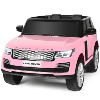 Costway24V 2-Seater Licensed Land Rover Kids Ride On Car with 4WD Remote Control-Pink Sale Coupon