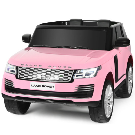 Costway24V 2-Seater Licensed Land Rover Kids Ride On Car with 4WD Remote Control-Pink Sale Coupon