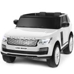 Costway24V 2-Seater Licensed Land Rover Kids Ride On Car with 4WD Remote Control-White Sale Coupon