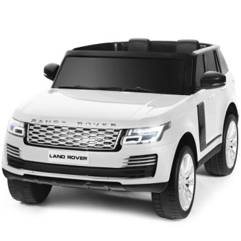 Costway24V 2-Seater Licensed Land Rover Kids Ride On Car with 4WD Remote Control-White Sale Coupon
