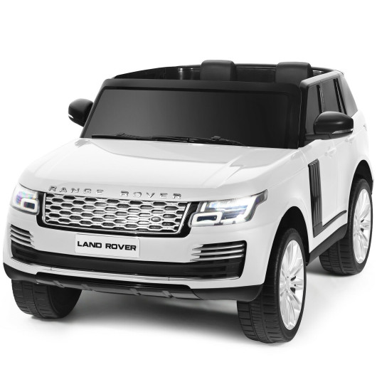 Costway24V 2-Seater Licensed Land Rover Kids Ride On Car with 4WD Remote Control-White Sale Coupon