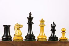 4.5″ 1849 Cooke Chess Pieces – Antiqued and Ebony on Sale Coupon From The Real Masters Of Chess