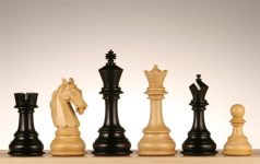 4 5/8″ Columbian Knight Ebony Wood Chess Pieces on Sale Coupon From The Real Masters Of Chess