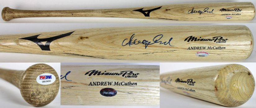 Pirates Andrew McCutchen Signed Game Used Rookie Baseball Bat PSA Rookiegraph Sale Coupon