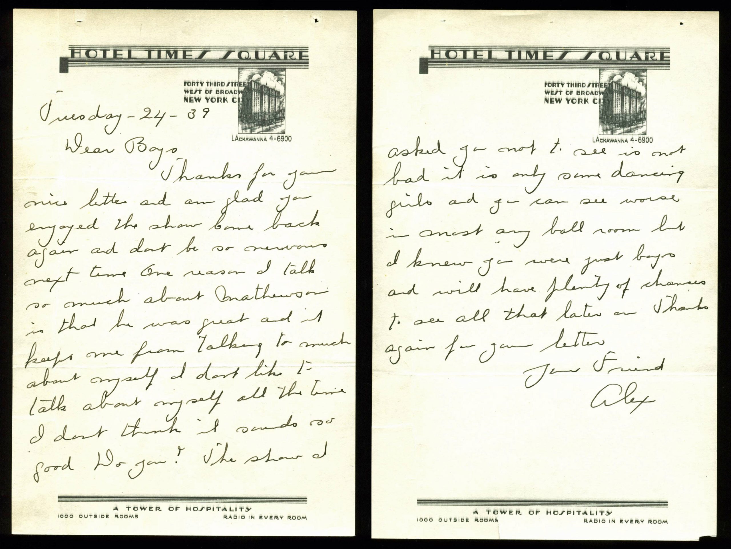 Grover Cleveland Alexander Signed 6×9.25 1939 Handwritten Letter JSA #Z31392 Sale Coupon