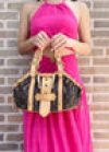 Gaby’s Bags Louis Vuitton Monogram Teda PM HandBag Satchel Brown M92399 Purse Coupon Sale