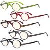 Eyekeeper 5 Pack Small Round Blue Light Filter Reading Glasses UVR077X Sale Coupon