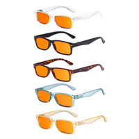 Eyekeeper 5 Pack Rectangle Blue Light Blocking Reading Glasses DSR066 Sale Coupon