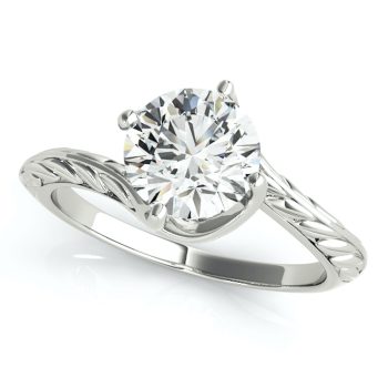 WJD Exclusives 1Ct Lab-Grown Diamond 18K White Gold Solitaire Engagement Ring – 4.5 Sale Coupon