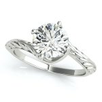WJD Exclusives 1Ct Lab-Grown Diamond 18K White Gold Solitaire Engagement Ring – 5.5 Sale Coupon