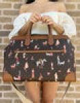Gaby’s Bags Michael Kors Travel Bag Jet Set Travel Girls Large Weekender Brown MK Coupon Sale
