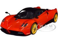 Diecastmodelswholesale Pagani Huayra Roadster Rosso Monza Red and Carbon with Luggage Set 1/18 Model Car by Autoart Sale Coupon