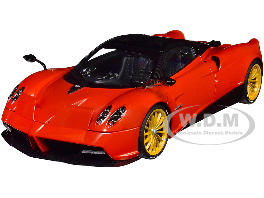 Diecastmodelswholesale Pagani Huayra Roadster Rosso Monza Red and Carbon with Luggage Set 1/18 Model Car by Autoart Sale Coupon