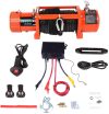 ECCPP ECCPP 13000LBS Electric Winch Synthetic Rope Waterproof 12V Towing Truck 4WD Sale Coupon