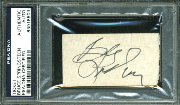 Bruce Springsteen Signed 1.5×2.75 July 28th 1978 Concert Ticket PSA/DNA Slabbed Sale Coupon
