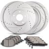 ECCPP Ceramic Brake Pads And Rotors Front Rear For 2003 2005 Nissan Murano Drilled Sale Coupon
