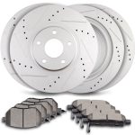 ECCPP Ceramic Brake Pads And Rotors Front Rear For 2003 2005 Nissan Murano Drilled Sale Coupon