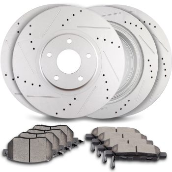 ECCPP Ceramic Brake Pads And Rotors Front Rear For 2003 2005 Nissan Murano Drilled Sale Coupon