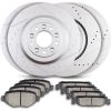 ECCPP Ceramic Brake Pads And Rotors Front Rear For Lincoln MKS Base EcoBoost Sale Coupon