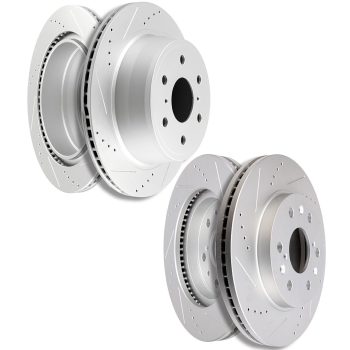 ECCPP Front And Rear Brake Rotors For 07-16 Cadillac Escalade 07-15 Chevy Tahoe Sale Coupon