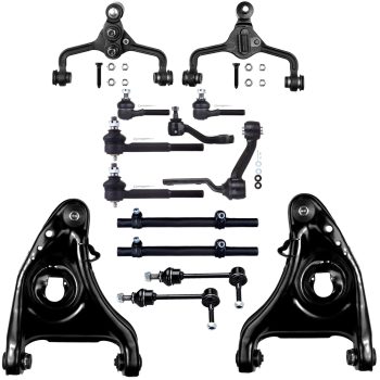 ECCPP 14pcs Front Lower Control Arms Ball Joints Tie Rod End For 1995-02 Ford Lincoln Sale Coupon