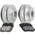 ECCPP Ceramic Brake Pads And Rotors Front Rear For Toyota Sequoia SR5 Limited Sale Coupon