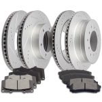 ECCPP Ceramic Brake Pads And Rotors Front Rear For Toyota 4Runner Sport 4.0L 4.7L Sale Coupon