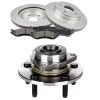 ECCPP Front Brake Rotors And Hub Bearings Ceramic Pads Fits 02 03 04 05 Dodge Ram1500 Sale Coupon