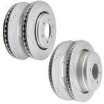 ECCPP Front Rear Brake Rotors Discs For 2012 2013 2014-2016 Ford F-150 Drilled Slotted Sale Coupon