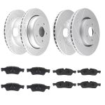 ECCPP Ceramic Brake Pads And Rotors Front Rear For Dodge Durango Jeep Grand Cherokee Sale Coupon