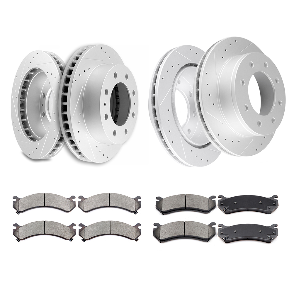 ECCPP Ceramic Brake Pads And Rotors Front Rear For GMC Sierra 3500 HD 2007-2008 Sale Coupon
