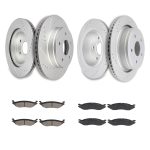 ECCPP Ceramic Brake Pads And Rotors Front Rear For Dodge Ram 1500 Durango Drilled Sale Coupon