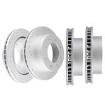 ECCPP Front and Rear Disc Brake Rotors For Chevrolet Express 3500 2003-2008 Drill Slot Sale Coupon