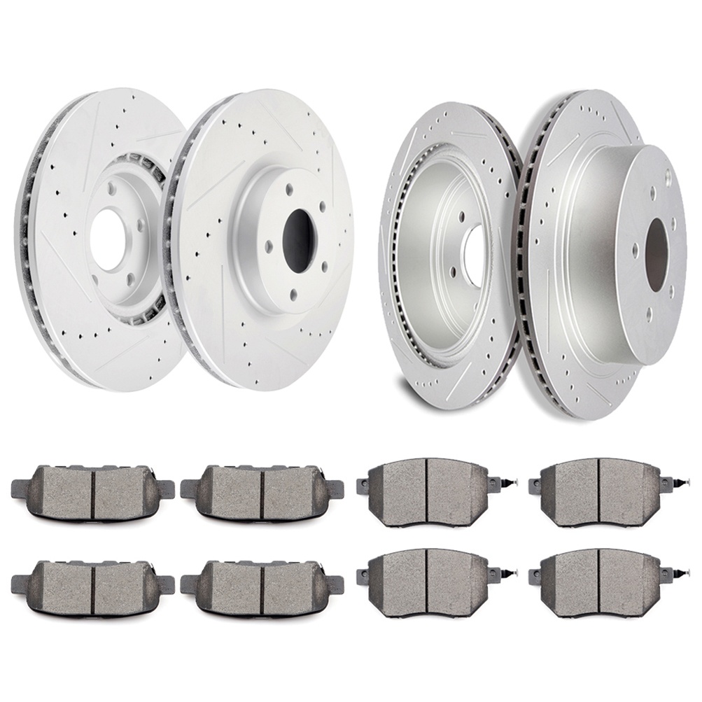 ECCPP Ceramic Brake Pads And Rotors Front Rear For Infiniti QX60 Nissan Murano Kit Sale Coupon