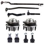 ECCPP 10pcs For 1999-2004 Ford Front Wheel Hub & Bearing Kit Tie Rod End Ball Joints Sale Coupon