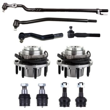 ECCPP 10pcs For 1999-2004 Ford Front Wheel Hub & Bearing Kit Tie Rod End Ball Joints Sale Coupon