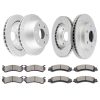 ECCPP Ceramic Brake Pads And Rotors Front Rear For Cadillac Escalade Chevrolet Tahoe 826295 Sale Coupon