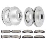 ECCPP Ceramic Brake Pads And Rotors Front Rear For Cadillac Escalade Chevrolet Tahoe 826295 Sale Coupon