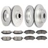 ECCPP Ceramic Brake Pads And Rotors Front Rear For Nissan Maxima 09-14 16 17 Kit Discs Sale Coupon