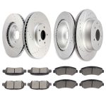 ECCPP Ceramic Brake Pads And Rotors Front Rear For Nissan Maxima 09-14 16 17 Kit Discs Sale Coupon