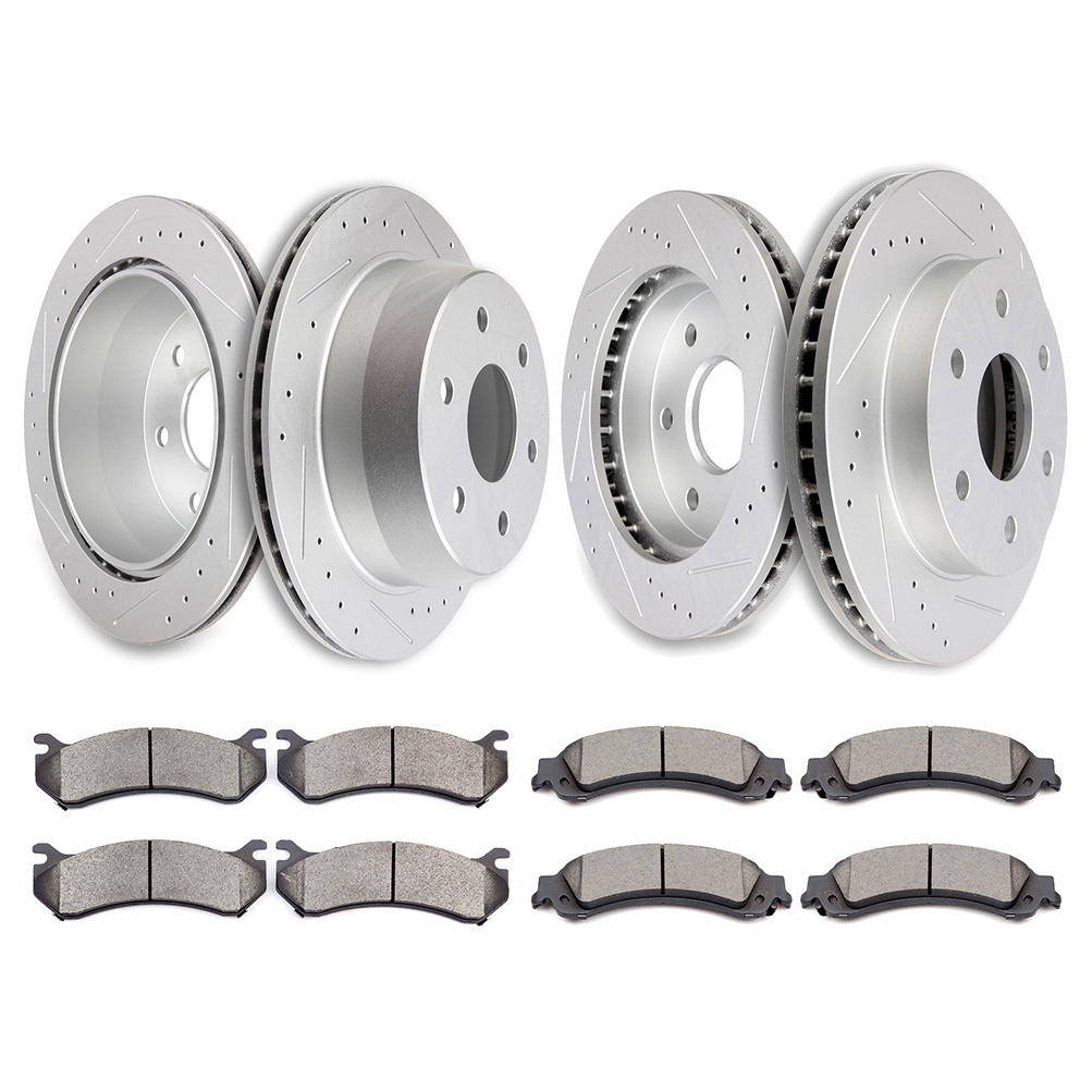 ECCPP Ceramic Brake Pads And Rotors Front Rear For Chevrolet Astro GMC Yukon XL 1500 Sale Coupon